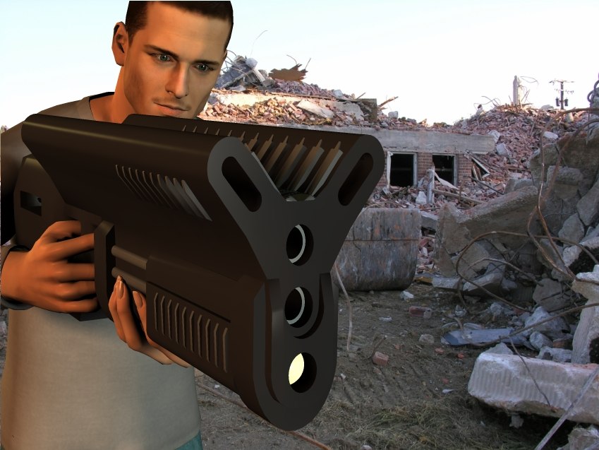 便携式等离子加农炮3d模型